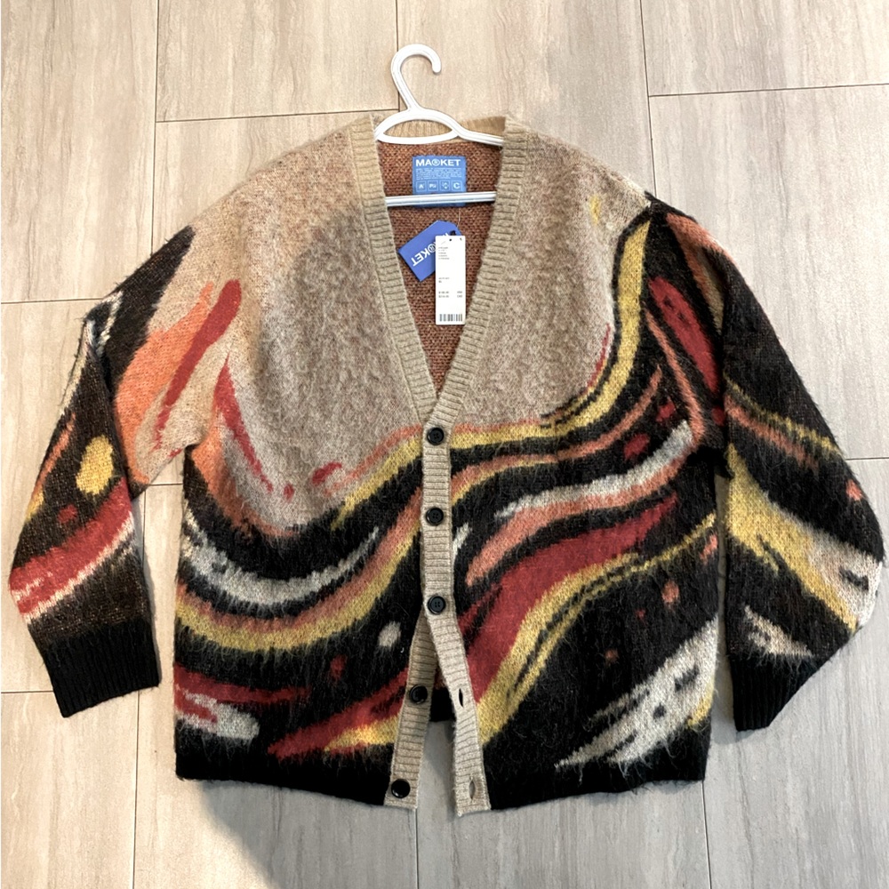 Nice Faux Mohair Cardigan by Market